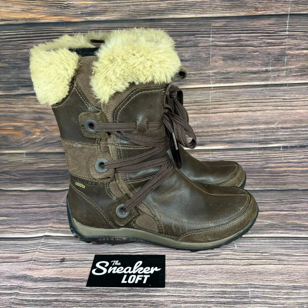 Merrell Nikita Women's Waterproof Brown Primaloft 200 Gram Winter Boots
